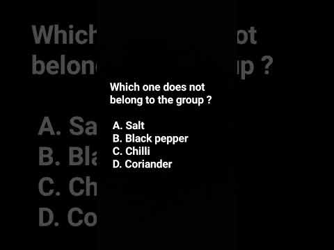 odd one out mcqs question