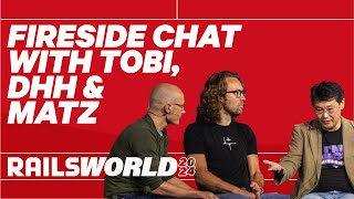 Fireside Chat with DHH, Matz and Tobias Lütke - Rails World 2024