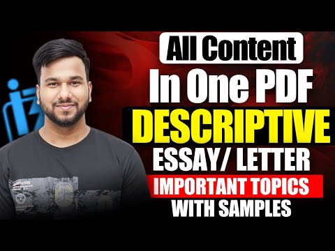 Descriptive Writing for IBPS PO Mains 2024 | Important Essay Topics | English by Varun Chitra Sir