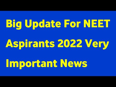 GOOD NEWS Neet 2022 | neet 2022 counselling latest news | Neet 2022 Very Important News today