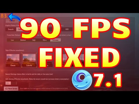 Gameloop 7.1 90fps  | Fix after PUBG Mobile New Update! | With 7.1 Gameloop Link