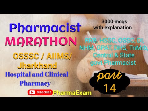 Hospital Pharmacy(211-225)Pharmacist Exam Preparation #osssc_pharmacistexam #jharkhandpharmacist