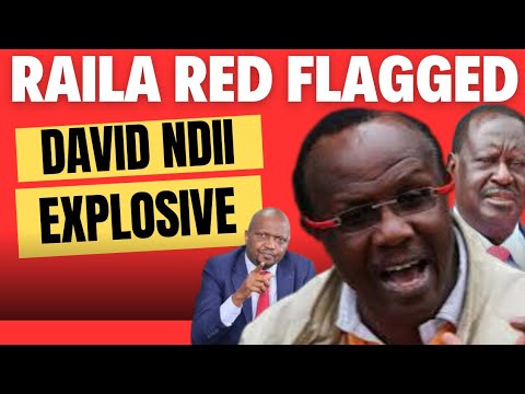 TOP DRAMA! RAILA IN TROUBLE As DAVID NDII LEAKS SENSITIVE Material THAT COULD STOP RAILA AUC WIN