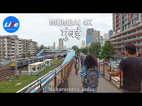 MUMBAI Walking Tour - Matunga Railway Station to Shivaji Park | INDIA walking Tour 4K HDR