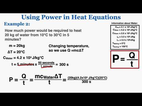 Using Power in Heat Equations - IB Physics