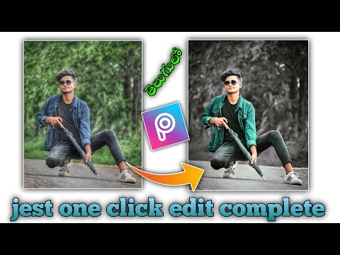 Picsart new trick only one click photo editing 2022 Telugu best photo editing mobile photo editing