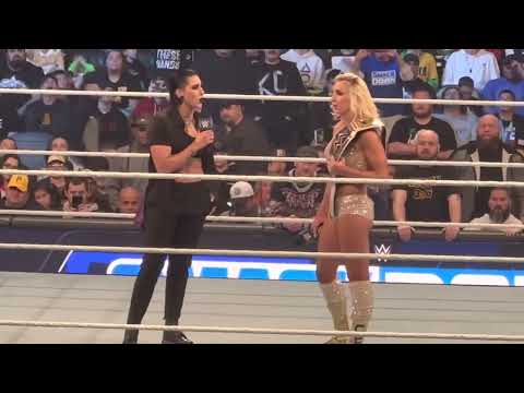 Rhea Ripley confronts Charlotte Flair - WWE Smackdown 3/10/23