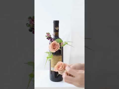 Flower Arrangements For Wedding - Wine Bottle #shorts