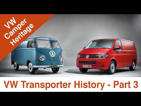 VW Transporter | The VW bus evolves into the Volkswagen T4 Eurovan, the VW T5 and T6