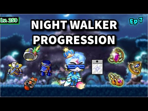 Maplestory GMS Reboot - Night Walker Progression Episode 7 (My First 21 Star Items & 30% off Event)