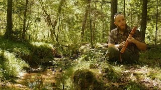 Cedar Drone Flute in the Forest