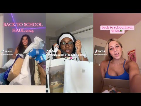 Back to school haul - TikTok compilation 🛍️😋