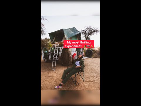 Indian girl in Africa! My most thrilling travel experience ✈️🐘⛺ #YTShorts