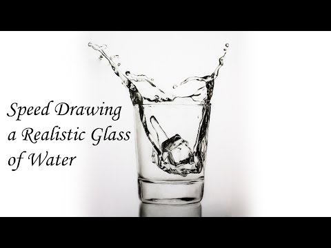 Speed Drawing a glass of water