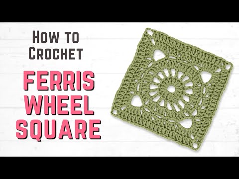 How to Crochet a FERRIS WHEEL Granny Square