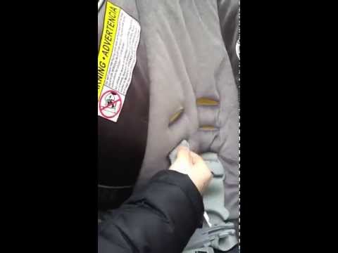 How to rethread Graco Snug Ride 35 Classic Connect straps for a bigger baby (3 changes)