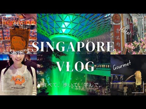 [Singapore Vlog②] Recommended Chili Crab. Hawkers in Chinatown. Jewel Airport. TWG.