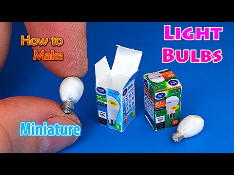 How to make Miniature Light Bulbs with box Pack  - Tutorial