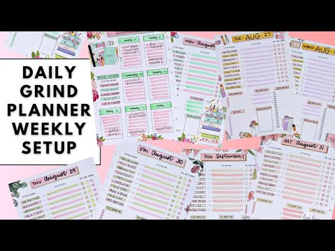 PLAN WITH ME | DAILY GRIND WEEKLY SETUP