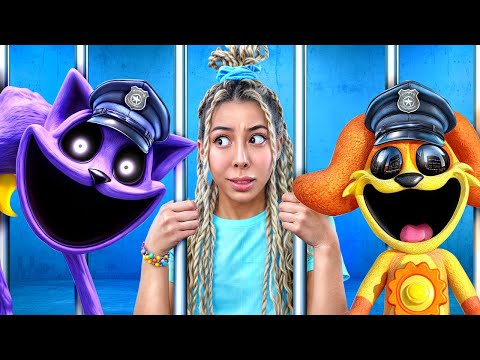 Dogday and Catnap Become Cops! Parenting Hacks and Funny Situations by Oki Toki! Good vs Bad in Jail