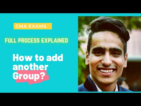 How to Add Another Group | CMA Inter and Final | Dec 2021