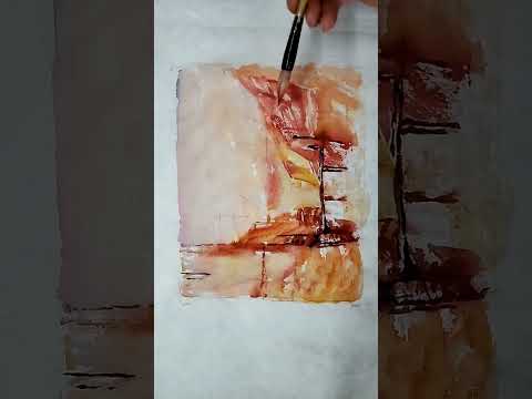 Master study of JMW Turner Waterclor on Mulberry Rice Paper