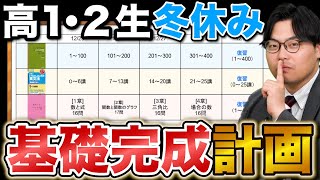 【有料級】英語と数学の基礎が完成する冬休み最強スケジュールを大公開【高1・2生】