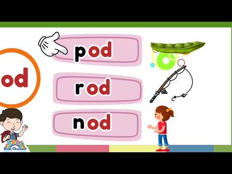 CVC WORDS | -od WORD FAMILY | LEARN TO READ | READING PHONICS FOR KIDS