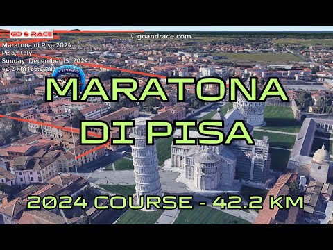 Maratona di Pisa 2024: vola sul percorso della maratona!