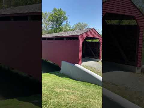 (short teaser video)Longest-covered bridge in Md Abandoned (Gilpin's Falls Covered Bridge)