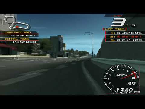 [Ridge Racer V] Park Town - E.O.(Oval) 1Lap 35.037