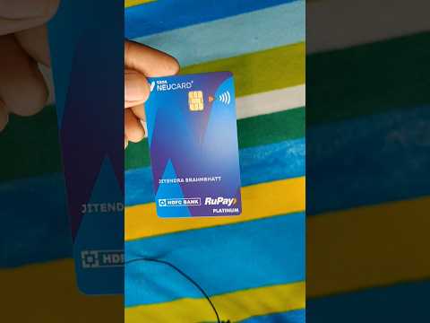 Tata Neu Plus Rupay Credit Card Unboxing | #youtubeshort #ytshort