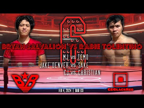 BLACKRED BOXING 001: BRYAN SALVALION VS. RABIE TOLENTINO 6 - LIVE! #streetboxing #boxing