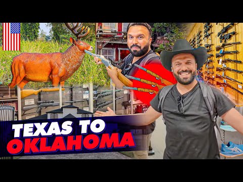 Texas to Oklahoma 🇺🇸 Road Trip | Hunting Guns & Costumes | Mein ne Shooting ki 🔫 😉