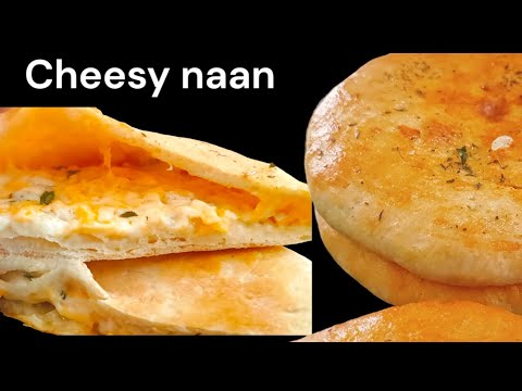 Cheesy Naan recipe | cheesy flat bread | Naan recipe |