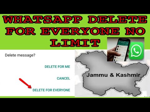 Delete for everyone msg kaise kare no limit | whatsapp mein delete for everyone message kaise kare