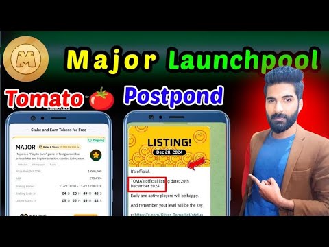 Major Pre Market Launch Pool | Tomarket Listing date | Major price | Tomarket airdrop