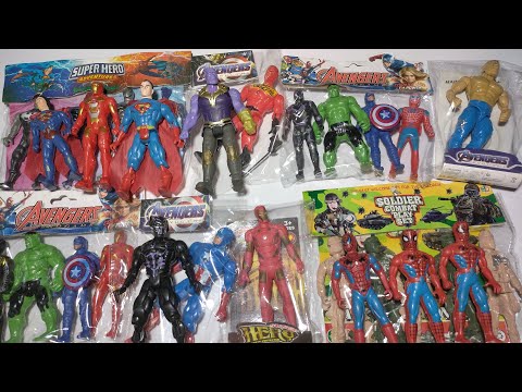 Marvel Spider-Man series unbox, popular Spider-Man action dolls, Avengers Figure Action/ASMR