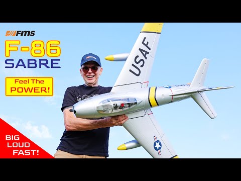 FMS F-86 Sabre Review - AMAZING Flight Footage!