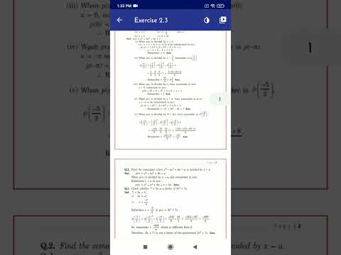 Class 9 maths ch :- 2 polynomials Ex 2.3 solution #exam #practicesets #practicepapers #chapterwise