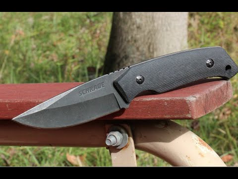 NEW! Schrade SCHF13 Fixed Blade Fine Edge Knife - Best Tactical/Survival Knife