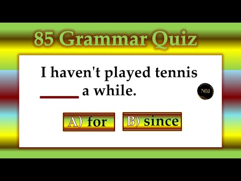 85 test - English Mixed Quiz | All Tenses Quiz in English | No.1 Quality English