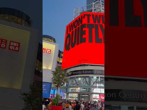 Vibrant Yonge-Dundas Square in Downtown Toronto is often compared to Times Square in New York!