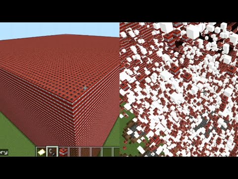 I BUILT A GIANT TNT CUBE IN MINECRAFT!