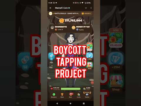 MEMEFI Boycott Hamester Airdrop Tapping Project #boycott #airdrop #tappingproject