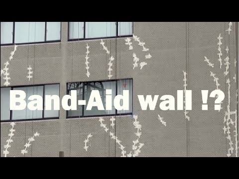 Hidden Japan   59   痛々しい建物　Band-aid wall