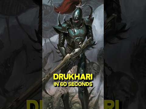 DRUKHARI/DARK ELDAR explained in 60s - Warhammer 40k Lore #40k #warhammer40klore #warhammer40k