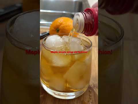 Homemade maple simple syrup old fashion!