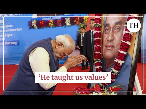 'He played a big role in the country's development': PM Modi remembers Atal Bihari Vajpayee