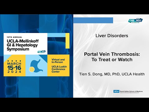 Portal Vein Thrombosis: To Treat or Watch | UCLA Digestive Diseases